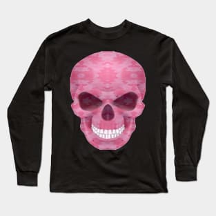 Pink Camouflage Skull Long Sleeve T-Shirt